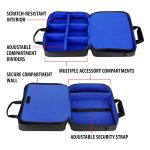 USA GEAR Console Carrying Case - PS4 Case Compatible with Playstation 4 Slim, PS4 Pro, and PS3 - Customizable Interior Store PS4 Games, PS4 Controller, PS4 Headset, and More Gaming Accessories (Black) - Image 6